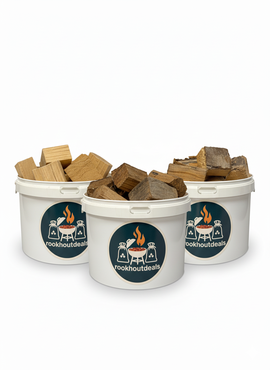 Räucherholz-Chunks Auswahl Probepaket 3x1 kg
