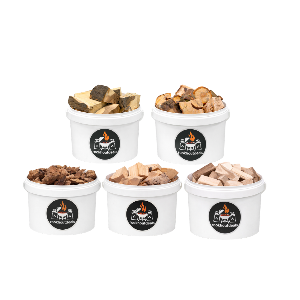 Räucherholz-Chunks Probierpaket 5x1 kg