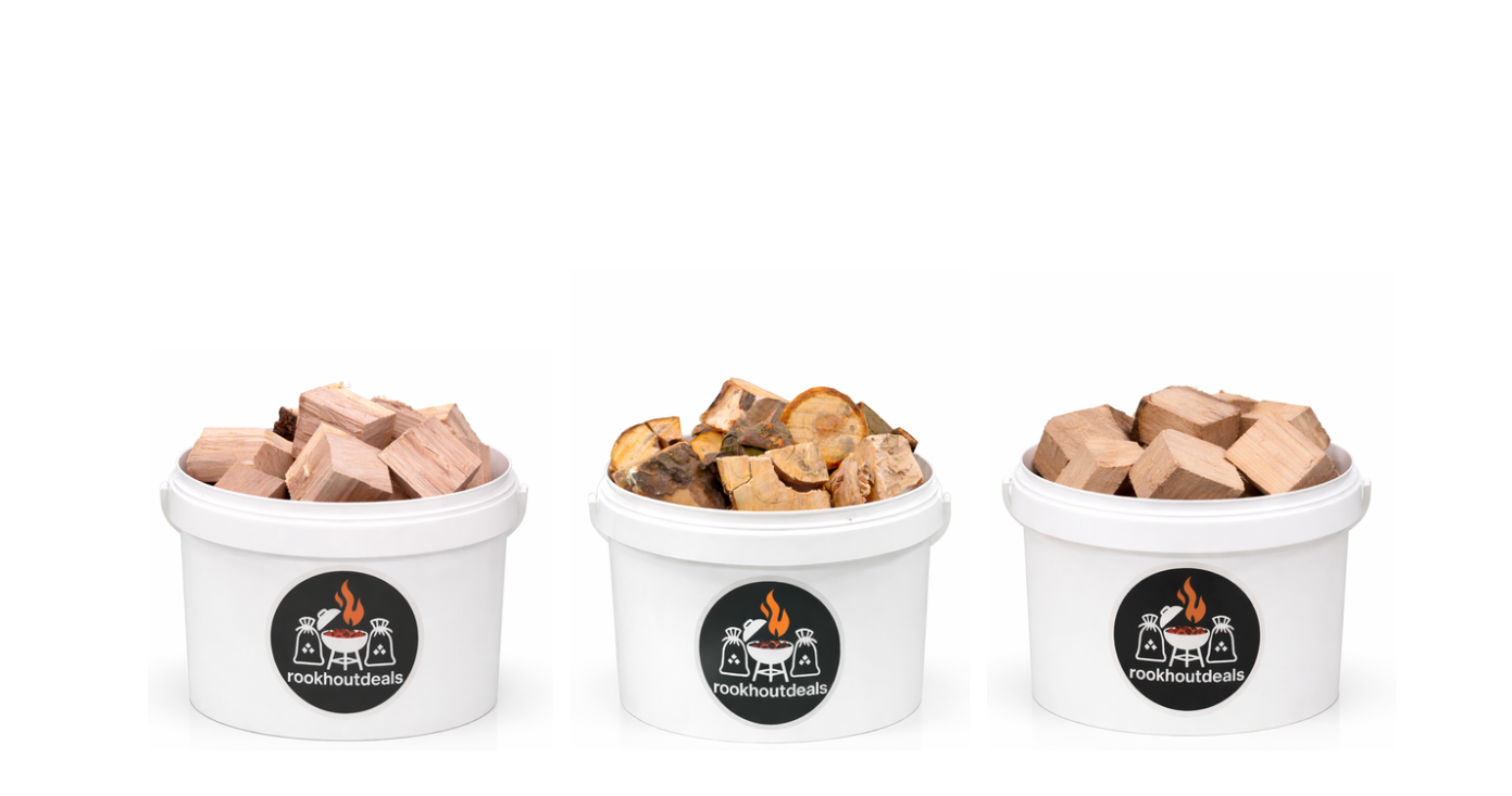Entdecken Sie Ihr Rooksmaak Starter-Set – Holzchunks 3x 1 kg