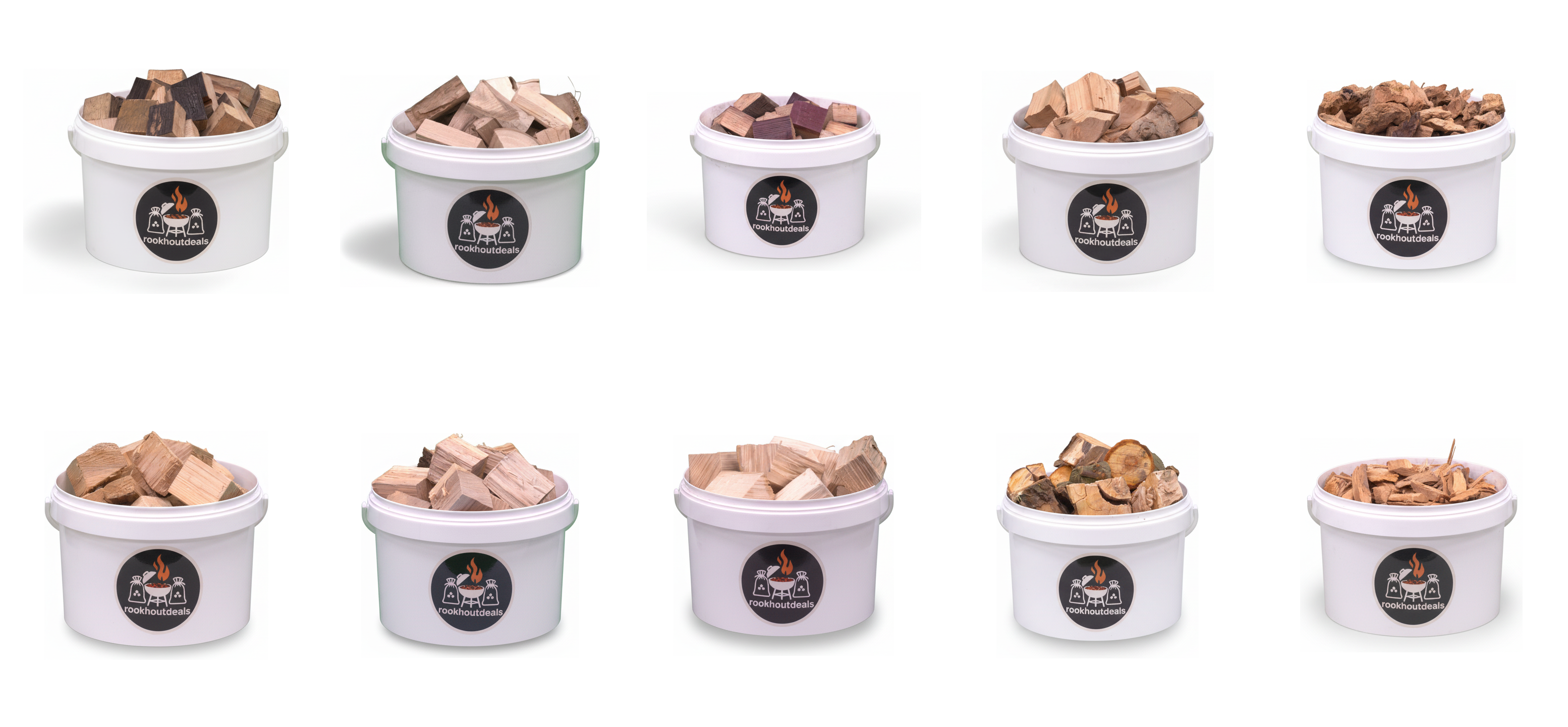 Rookchunks Probierset alle Sorten - 10x1 kg